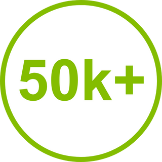 50k in green circle